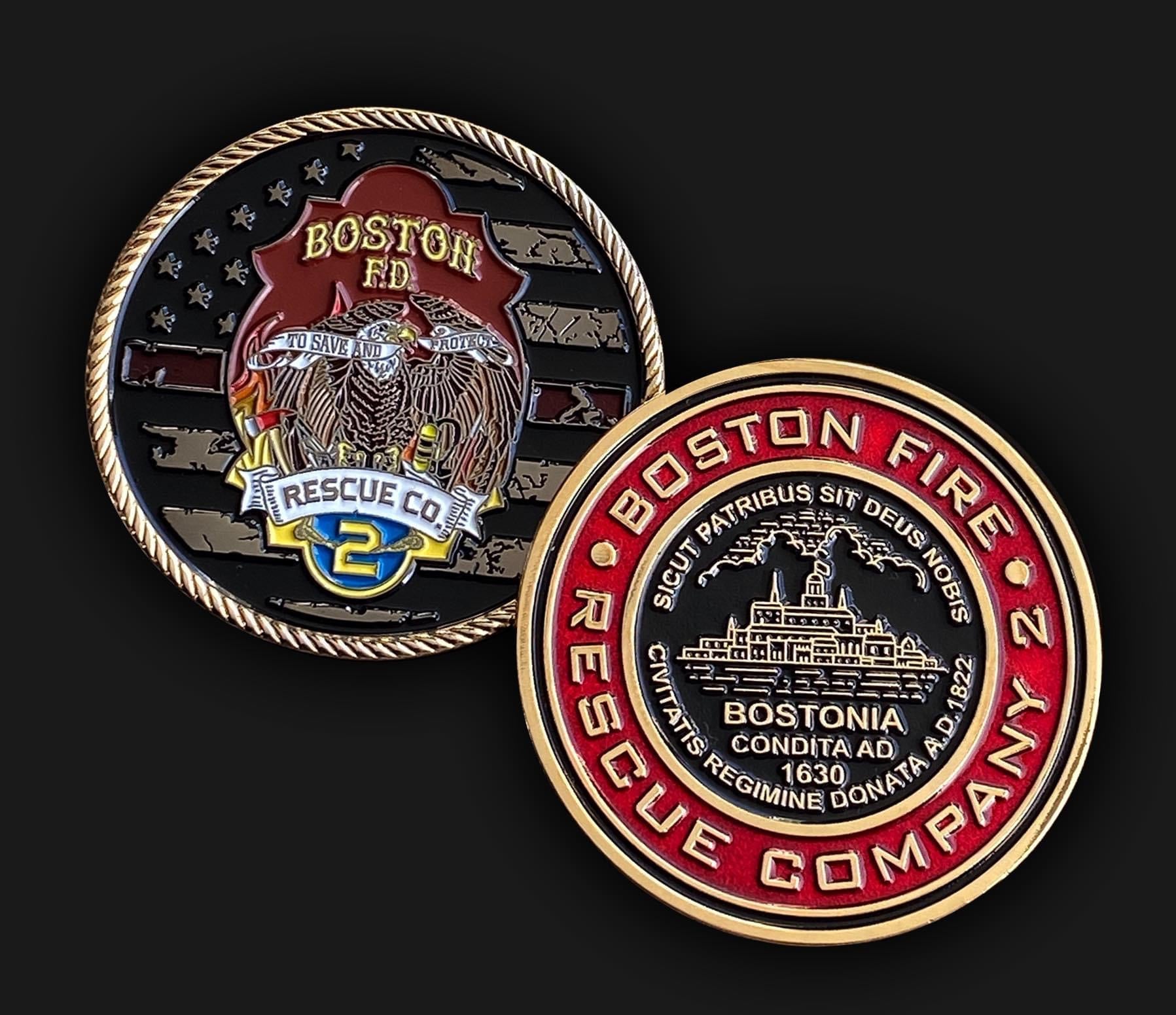 Boston Fire Department Rescue 2 Tee Shirt